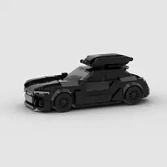 Audi RS6 V2 Race Car MOC Compatible with LEGO Small Particles Educational Building DIY Kids Blocks Toy Cross-border