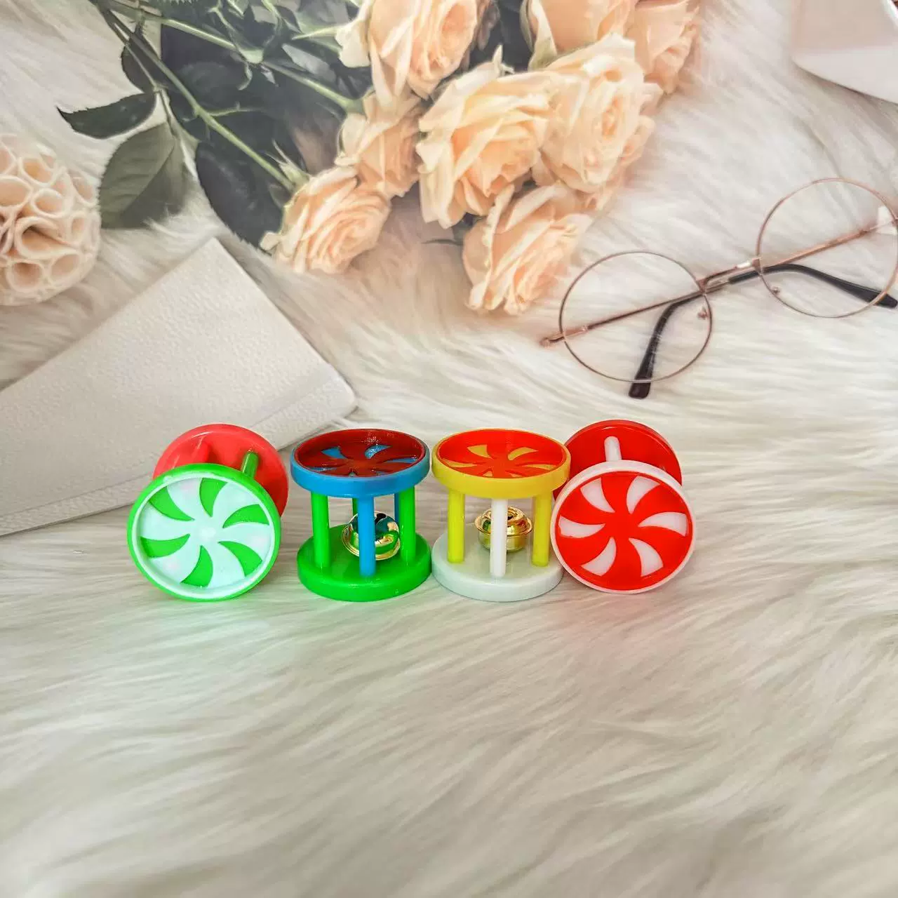 Ветряная мельница, игрушка для кошек, пластиковый полый шар, игрушка для кошек и собак, новая модная игрушка-колокольчик