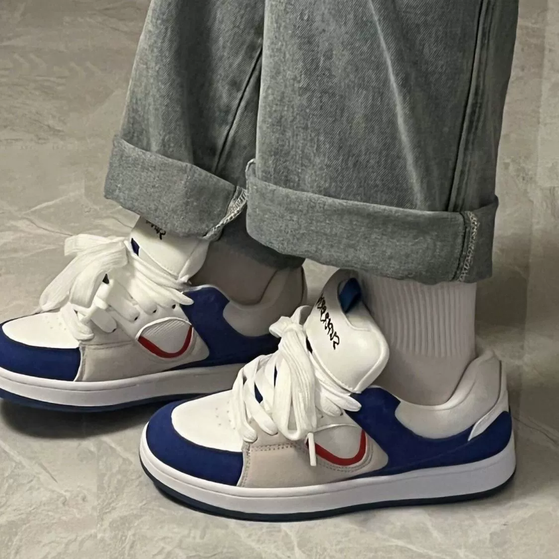 Высокое значение кампус ветер Марио хлебные туфли нишевые туфли низменные туфли женские ретро повседневные туфли дикие