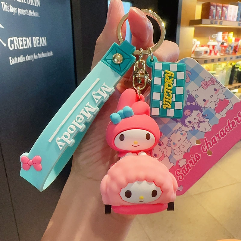 Плюшевый брелок Sanrio Hello Kitty, оригинал, мягкая подвеска 11×7.5 см, коллекционный талисман