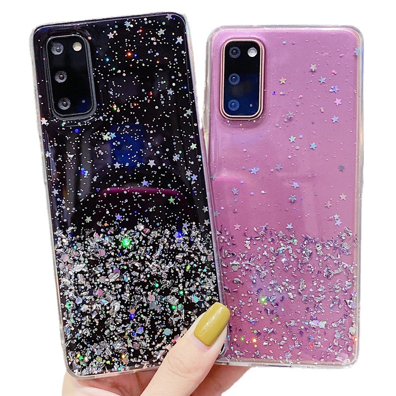 Glitzer Handyhülle Mit Silberfolie Für Samsung A Serie Note Ultra_voghion.com