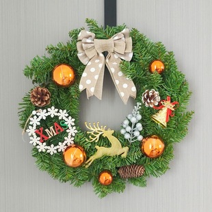Christmas Decorations Christmas Wreath Door Hanging Rattan 40/50/60 Pendant Hotel Shopping Mall Scene Layout