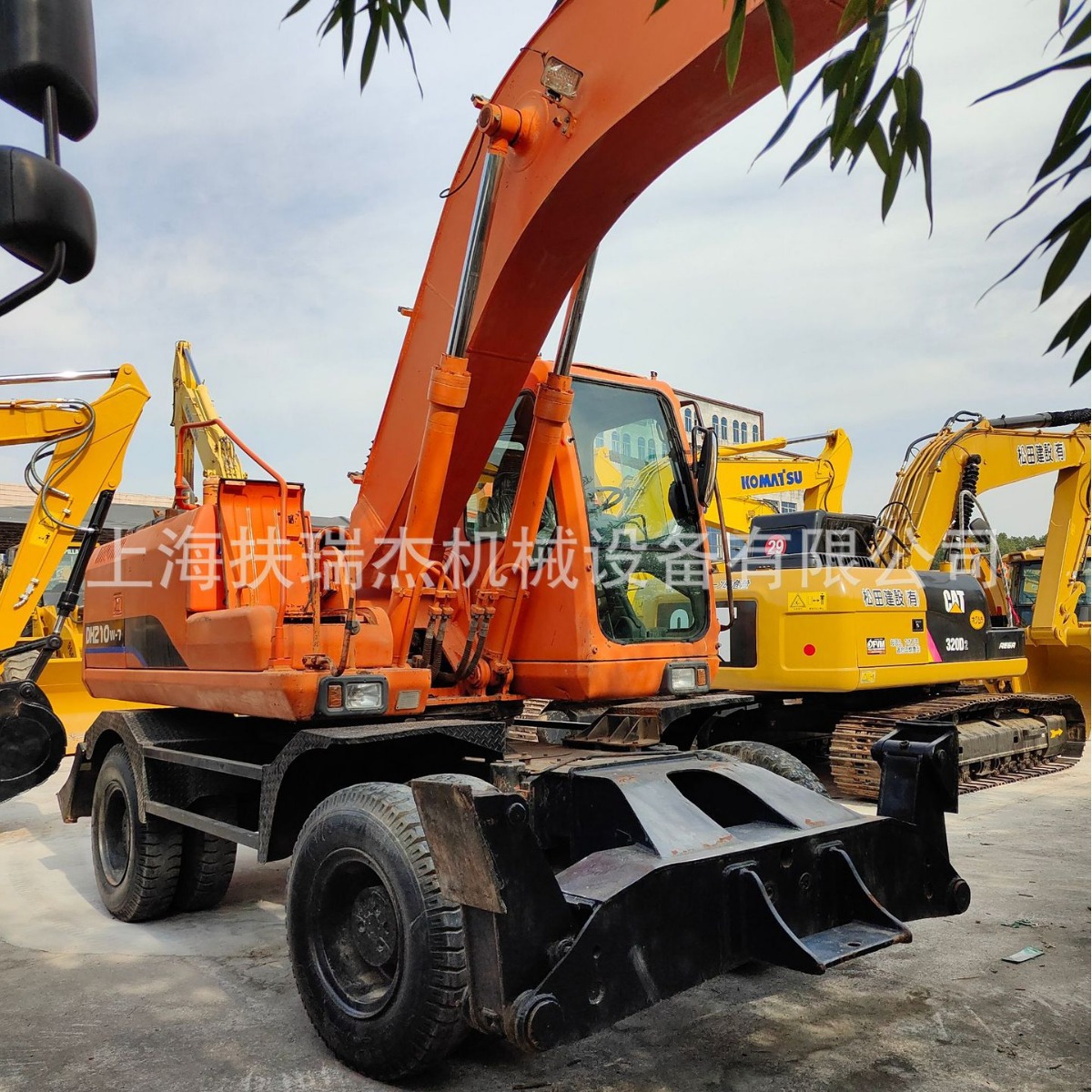 斗山DH210W-7轮式挖掘机二手斗山钩机土方轮式挖土机DOOSAN