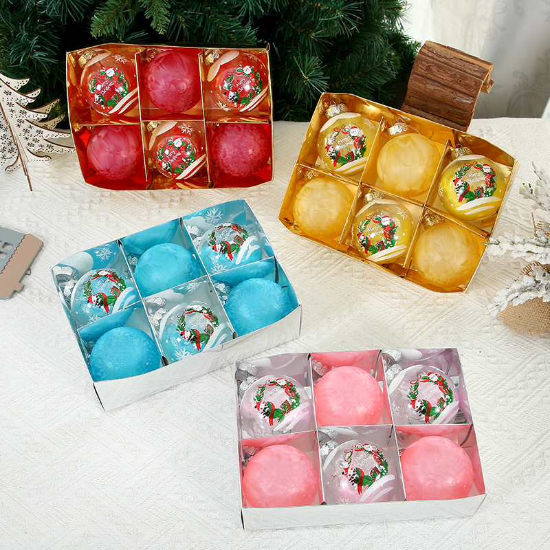Venta caliente transfronteriza Bola de Navidad al por mayor Decoración de árbol de Navidad Bola de regalo de diseño exquisito
