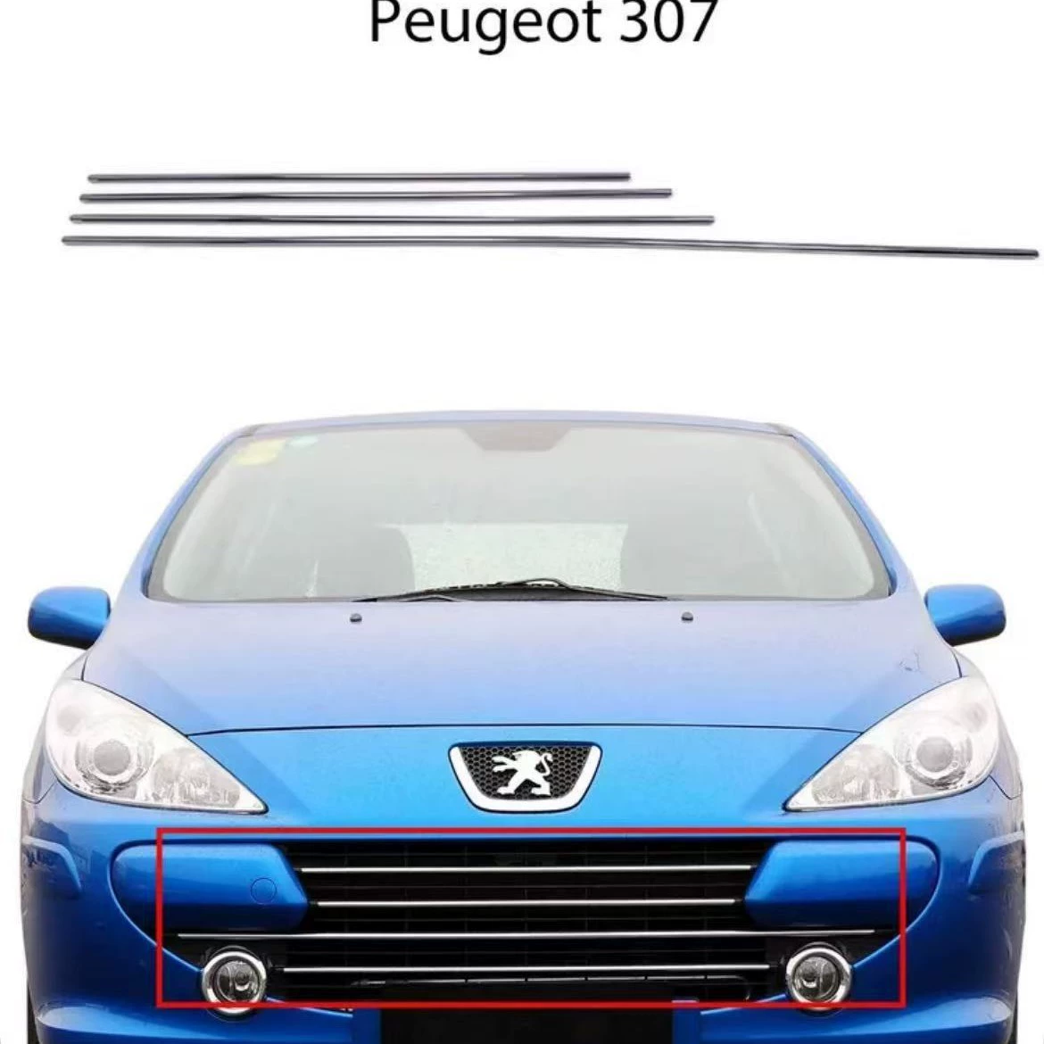 Подходим с Dongfeng 307 новый комплект переднего бампера с яркой решеткой с яркой сеткой с яркой сеткой 745346 7452SN