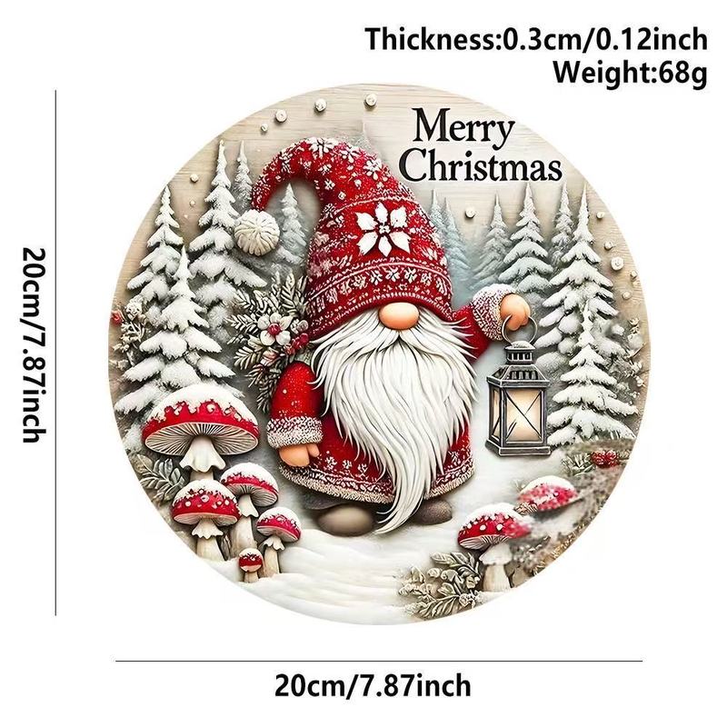 クロスボーダークリスマス木製雪だるまペンダント工芸品クリスマス雰囲気装飾ラウンドサインドアサイン|undefined