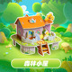 Three-dimensional puzzle house (forest hut)