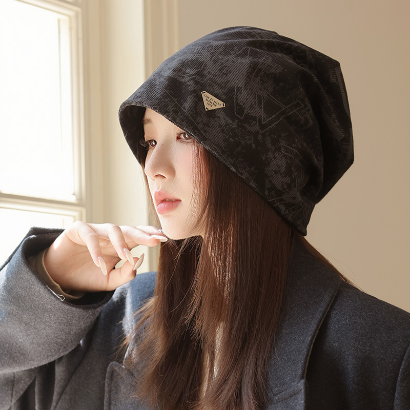 2025年秋冬女性用帽子、韓国風カジュアルで多用途なパイル帽子、頭囲が大きい、顔が見える、小さなつばの帽子、暖かい防寒帽子|undefined