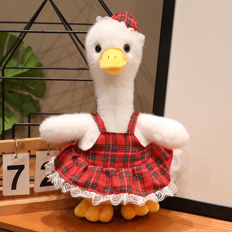 Bebé pato muñeca feliz pato muñeca cóncava modelado pato amarillo juguete de peluche regalo de cumpleaños para chicas