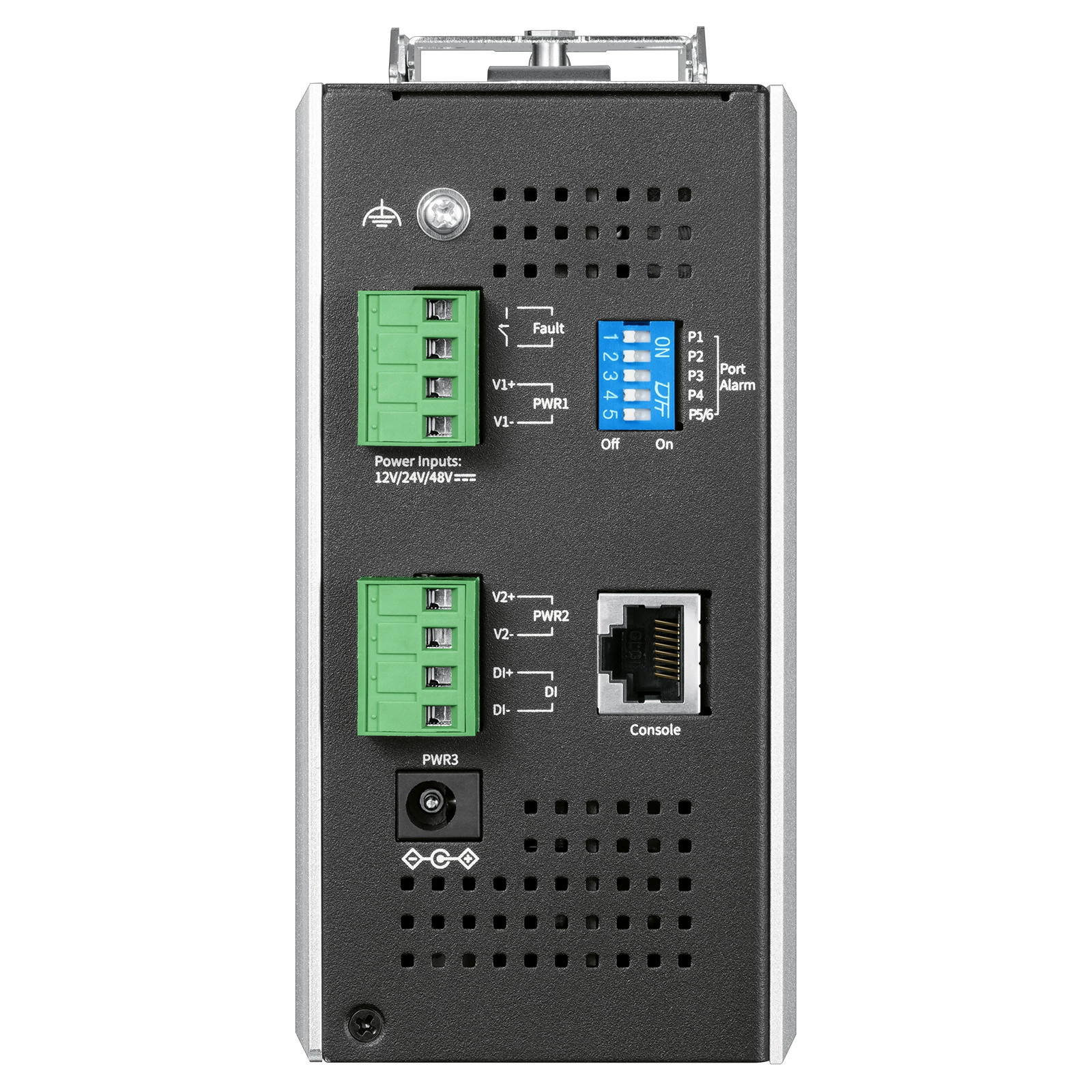 TPLINK TL-IPS5624-I, промышленный коммутатор с 3 гигабитными портами RJ45 и 1 портом управления MGMT, с функциями межсетевого экрана