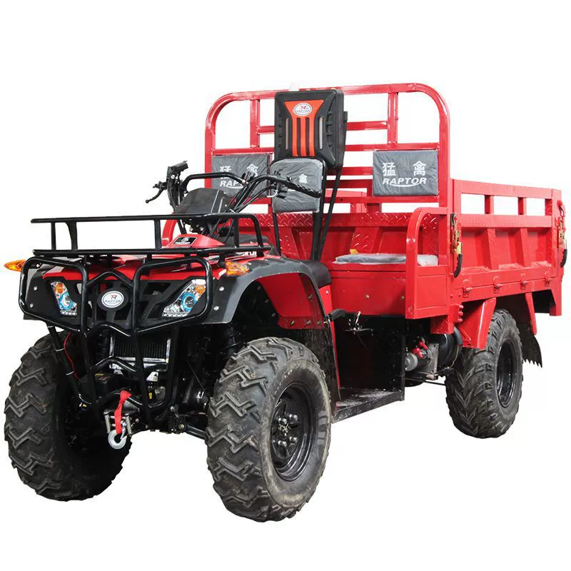 Внедорожный 4WD сельскохозяйственный ATV грузовой автомобиль, 4 колеса с прочной грузовой платформой