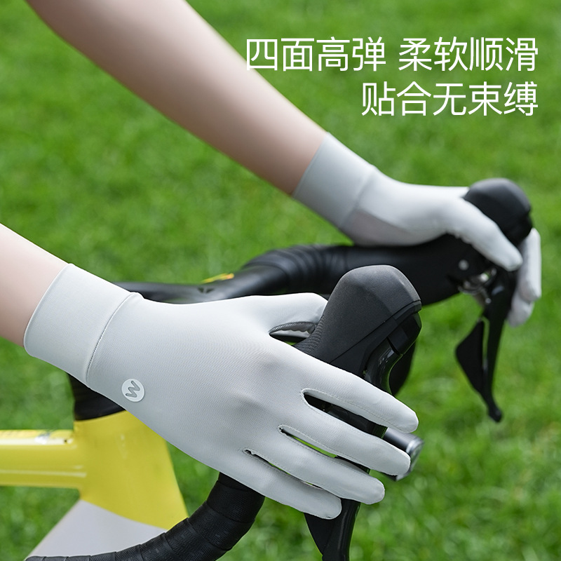 Guantes de protección solar para mujer D221, para conducir en verano y ciclismo en vehículos eléctricos, venta al por mayor, antideslizantes, de hilo original, anti-UV, transpirables