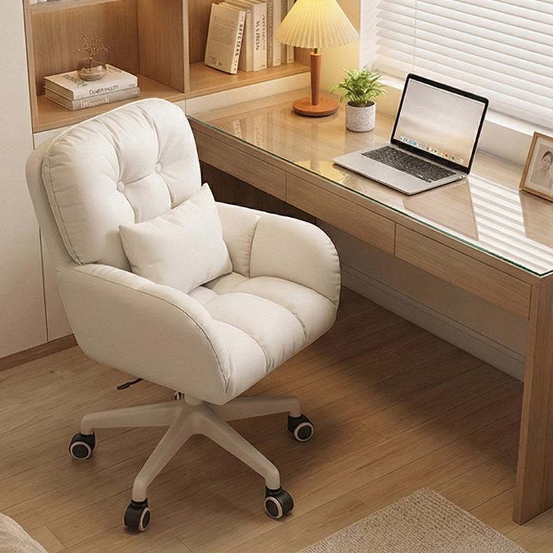 silla de computadora de elevación de personal de oficina silla giratoria respaldo para adultos silla de maquillaje cómoda para el hogar escritorio silla de estudio dormitorio