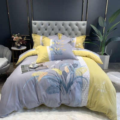 全棉四件套纯棉床单被罩春夏季被套印花四件套床上用品4件套批发