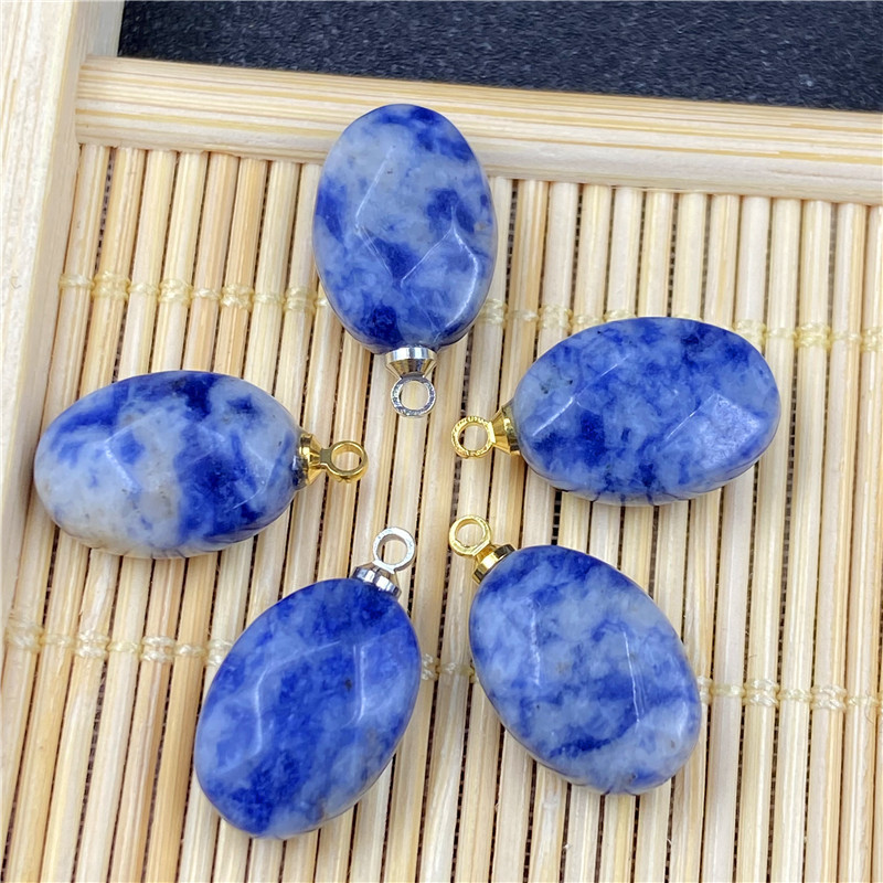 Retro Agate Oval Faceted Pendant Diy Material display picture 7
