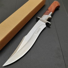 跨境热销工厂现货便携战术一体直刀高硬度野外便携求生户外小刀具