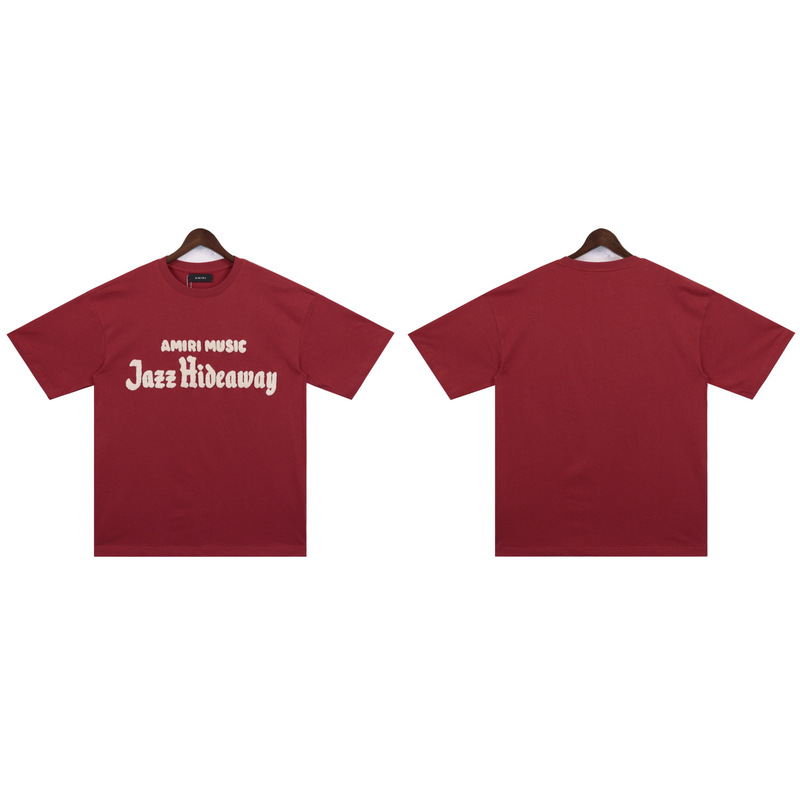 貿易クロスAm新文字クラシックプリント半袖男女同型カップルTシャツiri夏高iri製品タイプ|undefined