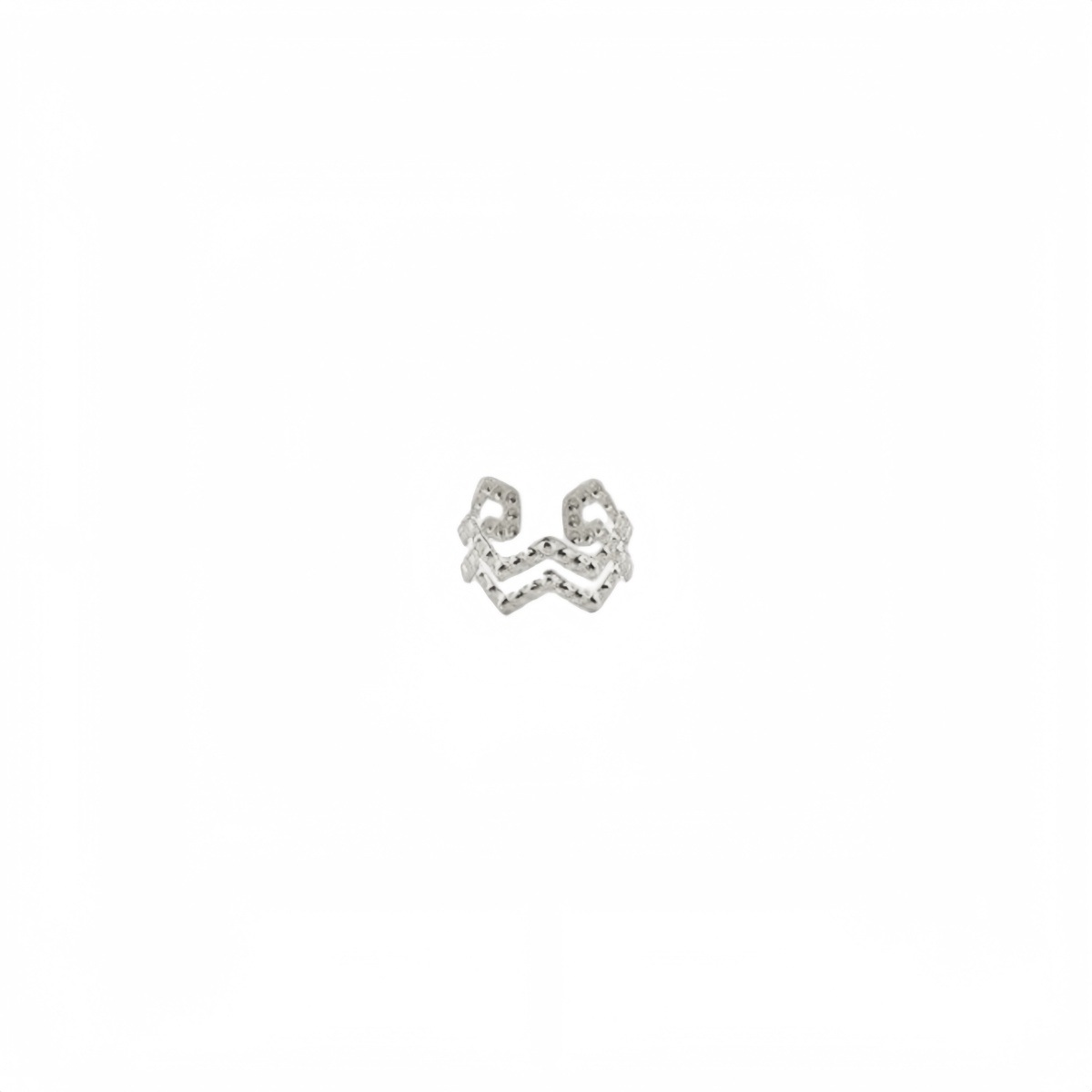 Doble onda de plata 10*10mm35 #