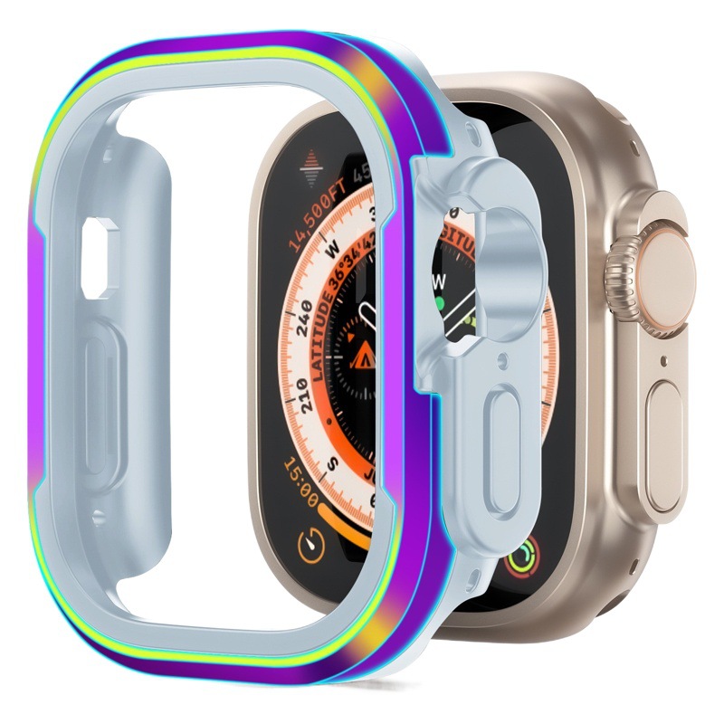Apple watchS10 Apple funda protectora iwatchS987654SE generación caja de reloj de metal a prueba de caídas