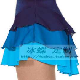 LIUHUO 滑冰半身短裙 滑冰演出服 花样滑冰演出服 儿童滑冰短裙