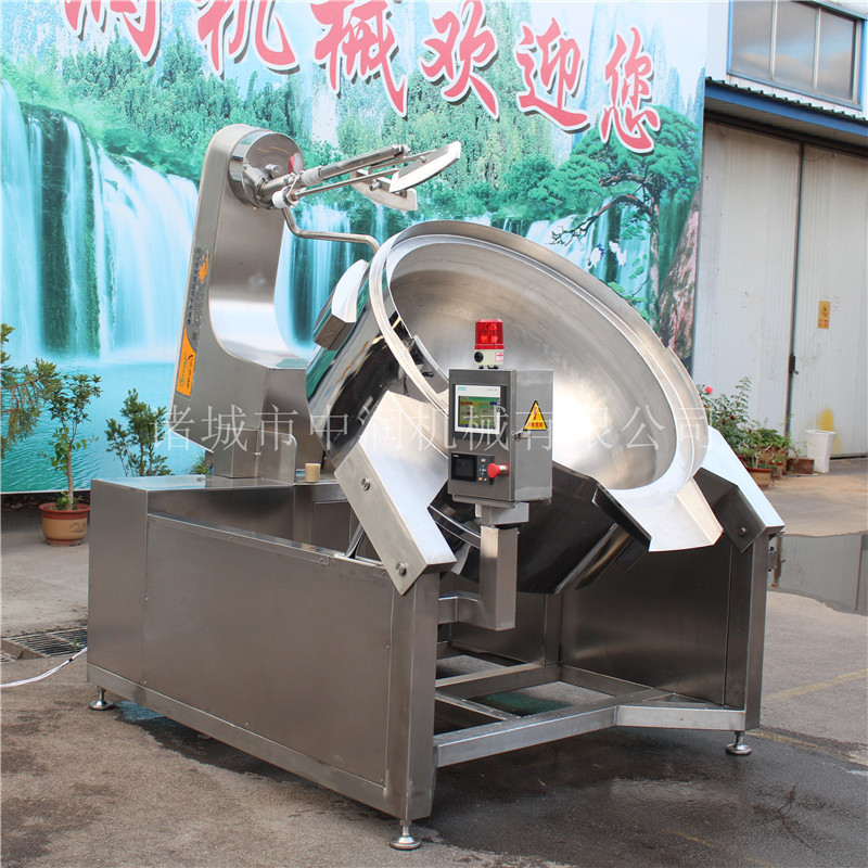 仿人工自动翻炒酱料炒锅 行星刮底搅拌炒制机器 炒酱锅