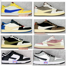 莆田鞋子纯原高版本AJ1Low dunk熊猫倒钩黄蓝男低邦2.0闪电女板鞋