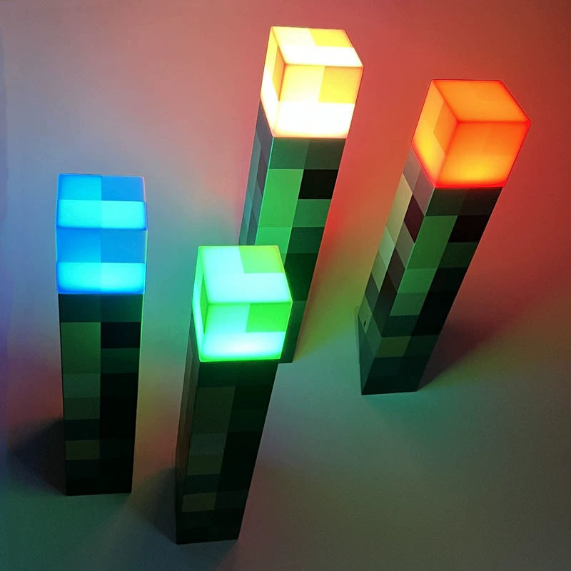 Color‑changing mining ore lamp night light, rechargeable, multi‑mode gift models (keychain, bottle, torch)