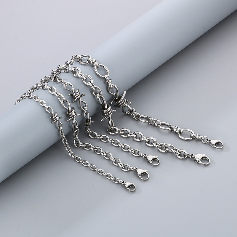 2g Weight Bracelets, Necklace Classification 1 Piece Quantity Daily, Street Occasion 304 Stainless Steel Material Geometric Pattern All Seasons Season Men's Gender Polishing Design Vintage Style, Classic Style Style Vintage Style Classic Style Geometric 304 Stainless Steel Polishing Men's Bracelets Necklace Men Necklace Sets 3