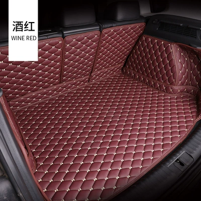 Trunk Mat – delivery rear warehouse mat - fully-enclosed-wine-red-pure-diamond-vv-material-message-model-year