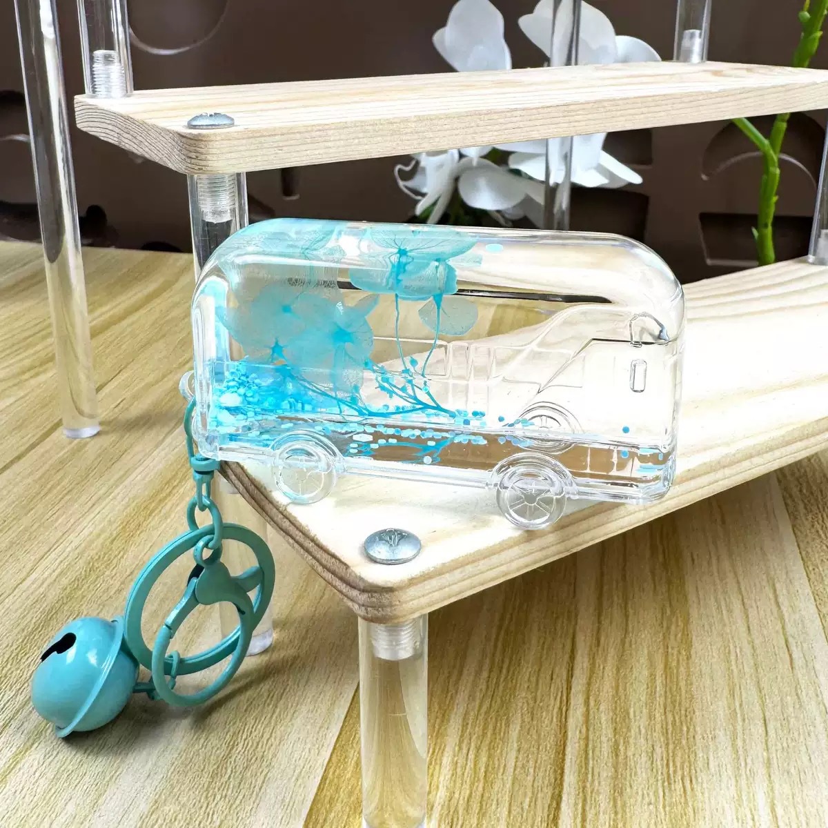 Cartoon Dream Bear Girl Keychain leche rosa muñeca adorable bolso de pareja colgante pequeño regalo al por mayor