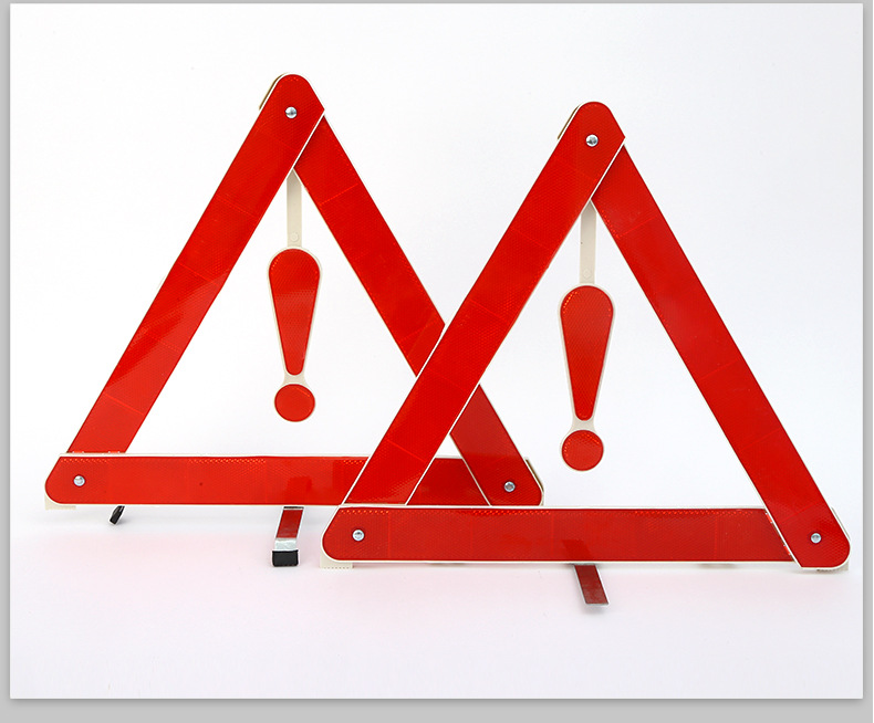 Manufacturer Wholesale Portable Car Signs for Home Use, Parking Triangle Warning Signs, Car-Mounted Triangle Warning Racks