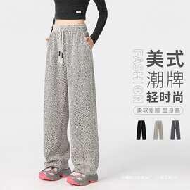 跨境批发美式潮牌休闲裤男情侣款男女同款直筒宽松裤子 多组图片