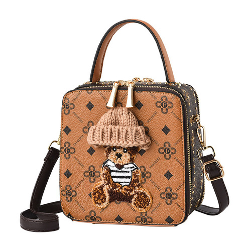 Fashionable and stylish mobile phone bag 2024 new style cute portable cross-body mini small bag women's small square bag one piece drop shipping