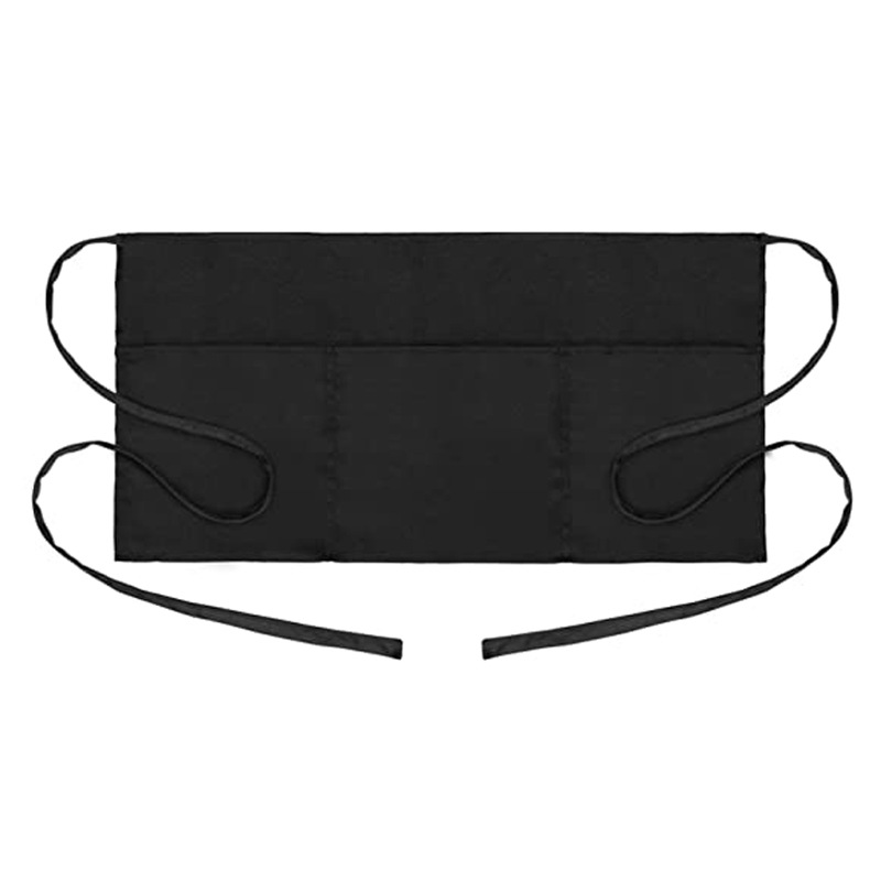 Delantal corto de poliéster de Amazon, moderno y sencillo, para pintura, publicidad, trabajo, fabricante mayorista de delantales cortos.