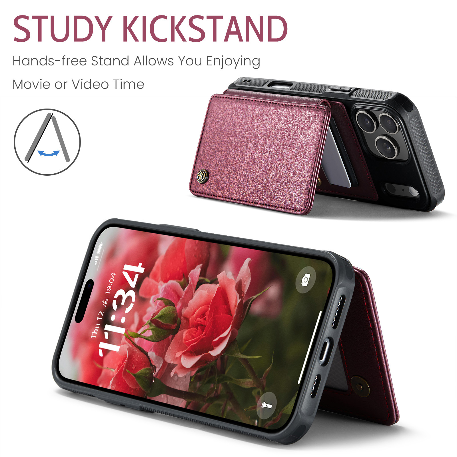 Iphone 17 Max 16 Plus Case With Card Holder Anti-drop Protection_voghion.com
