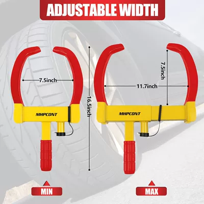 Horn-Shaped Car Lock, Tire: Car lock