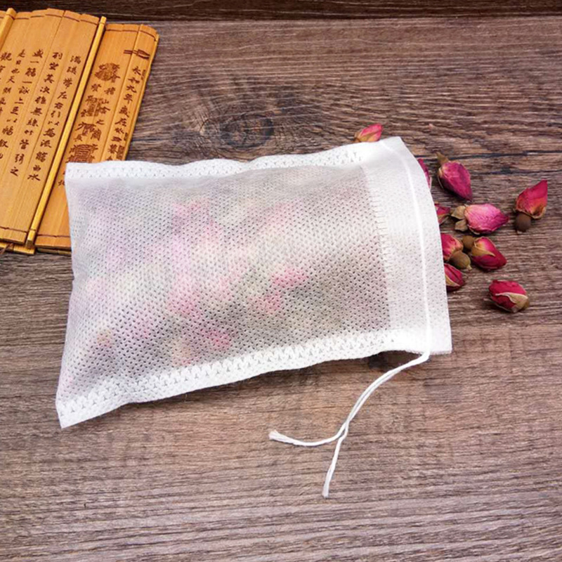 批發7*9cm無紡布抽線中藥煎藥過濾袋泡茶調料袋一次性泡茶茶包袋