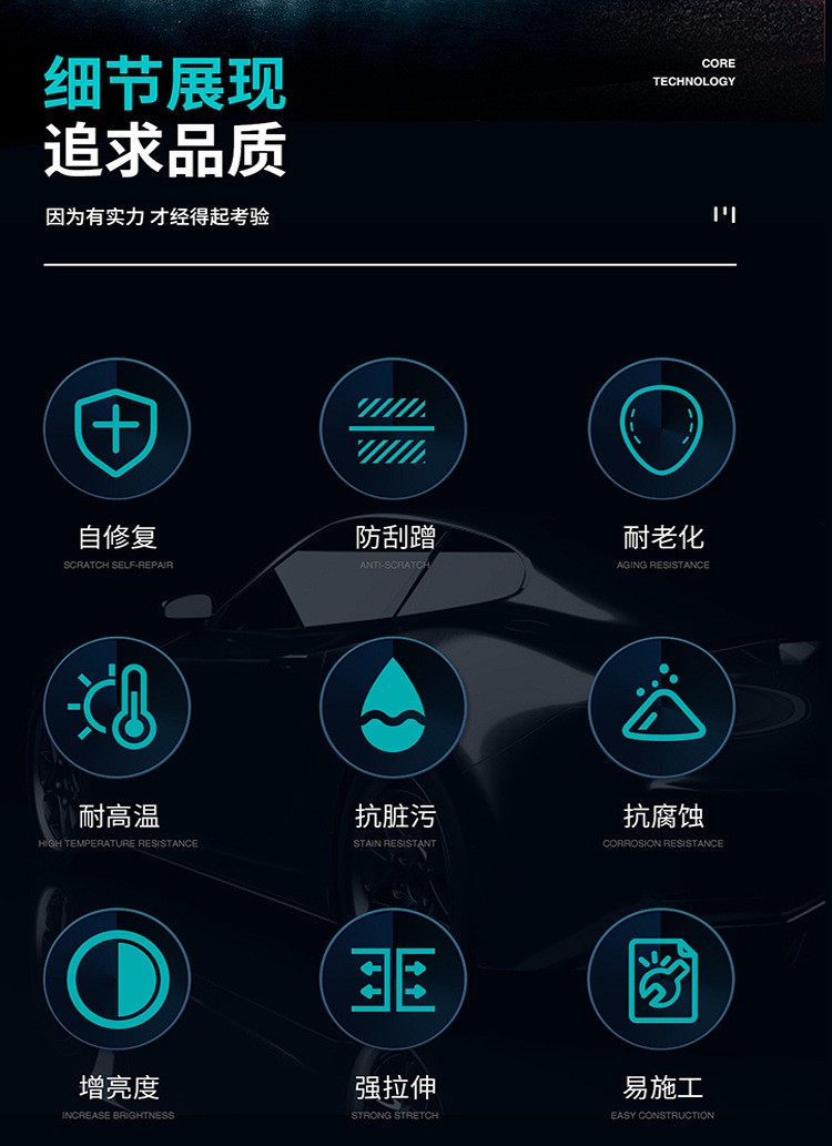 Tph/Tpu Invisible Car Wrap, Car Paint Protection Film, Brightening Ppf Invisible Car Wrap, Self-Healing Hydrophobic Wholesale