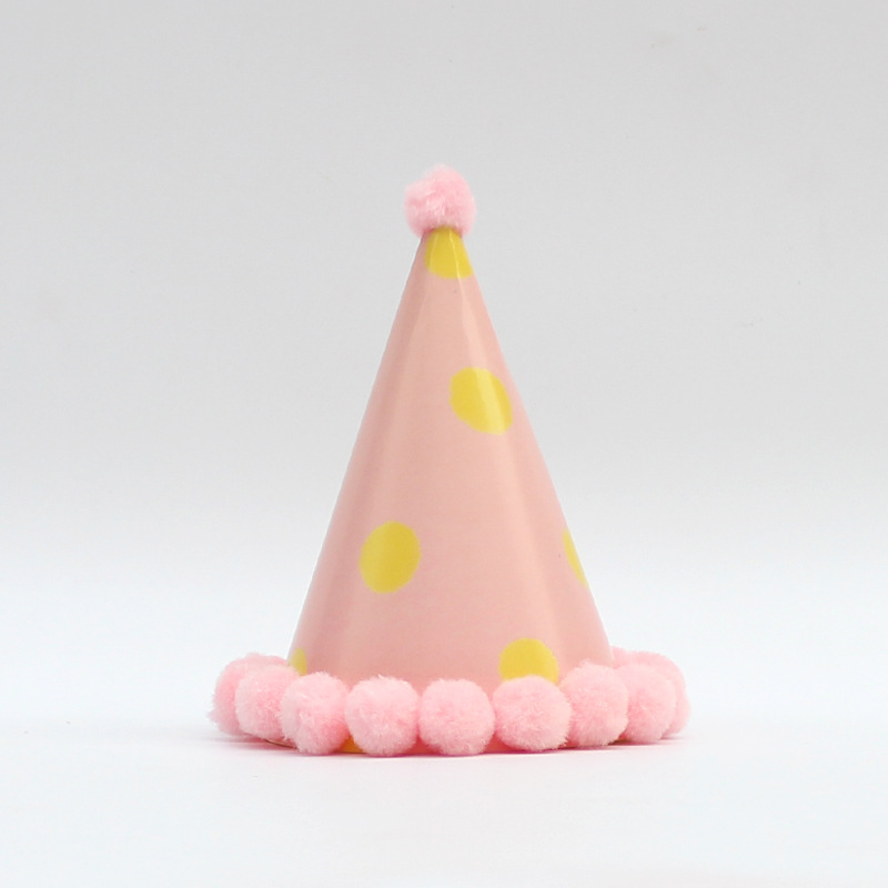 Pequeño sombrero de pelo fresco sombrero de fiesta sombrero de cumpleaños sombrero de actividad infantil sombrero de fiesta sombrero de punta
