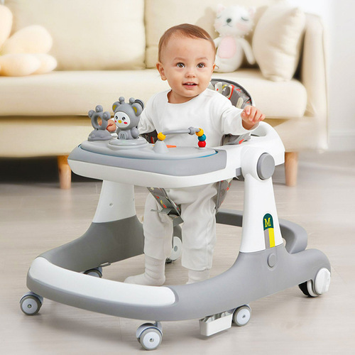 Baby Learning Walker Anti-Omega Leg Multifunction Anti-Tip Over Baby Walker for Boys and Girls Walking Aid Early Education Toy Car