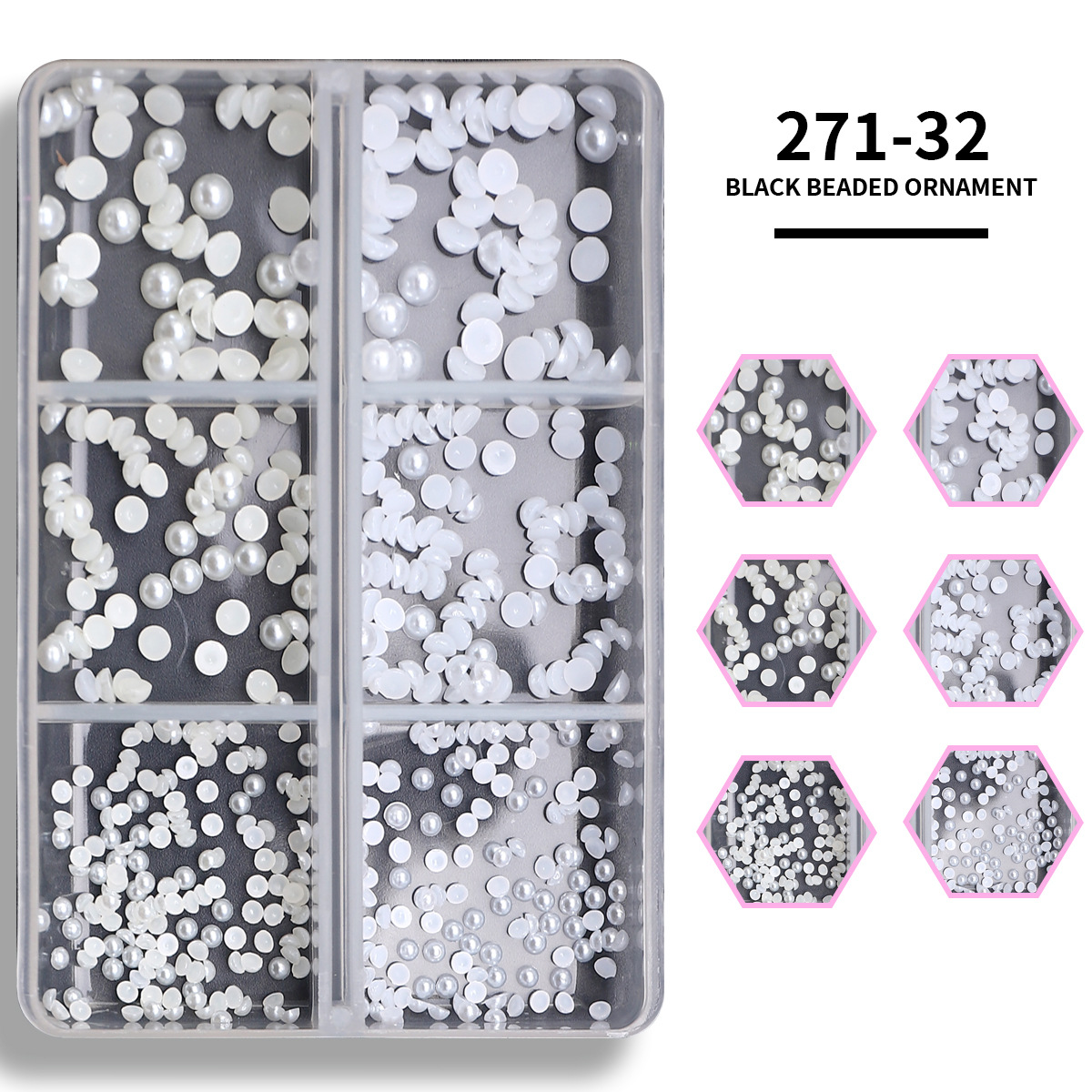 Cruz-frontera popular remache de uñas joyería no se desvanece mezclado 6-rejilla de metal largo hueco estrella Luna decoración de uñas