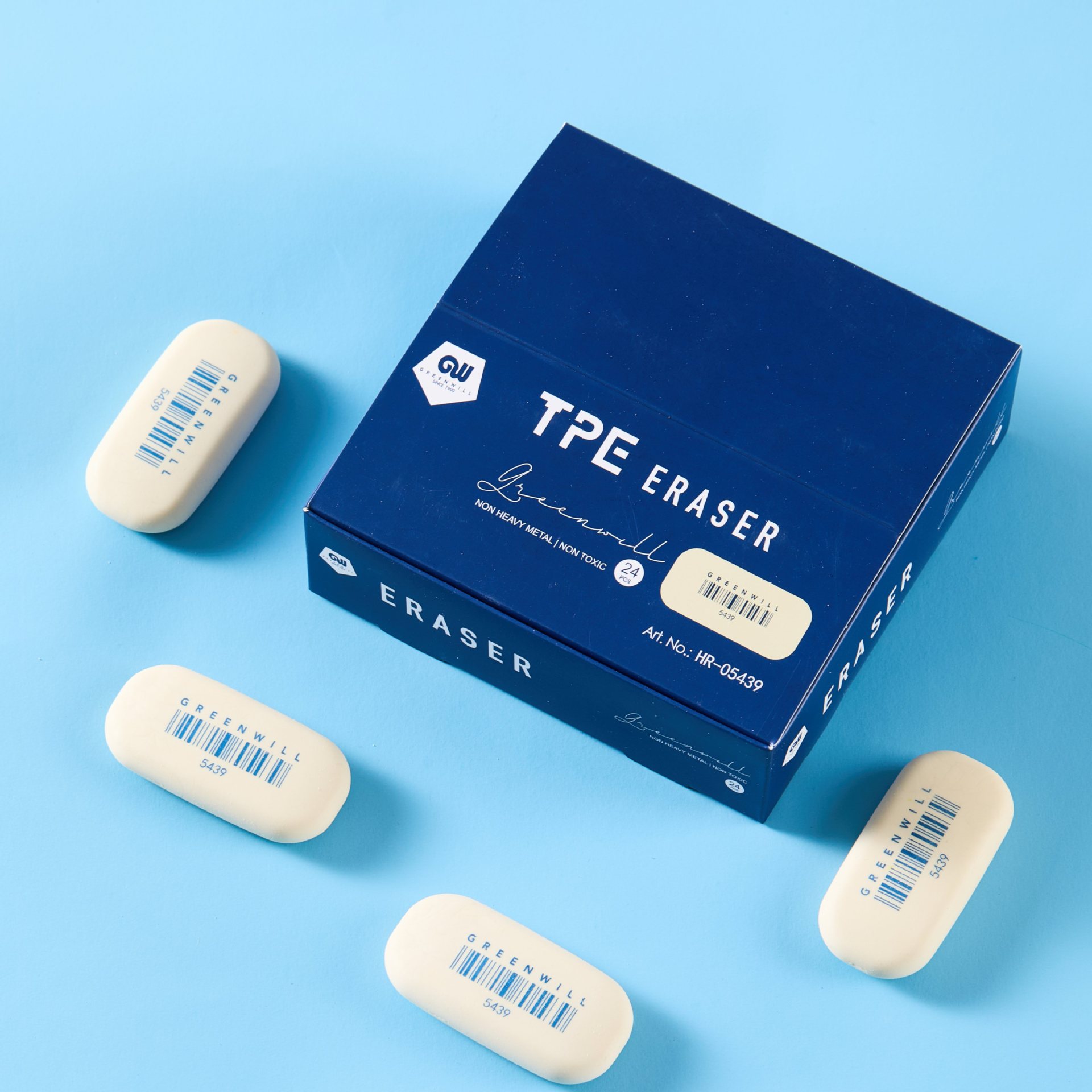 TPE material guijarros forma goma de borrar jabón grande goma de borrar arte