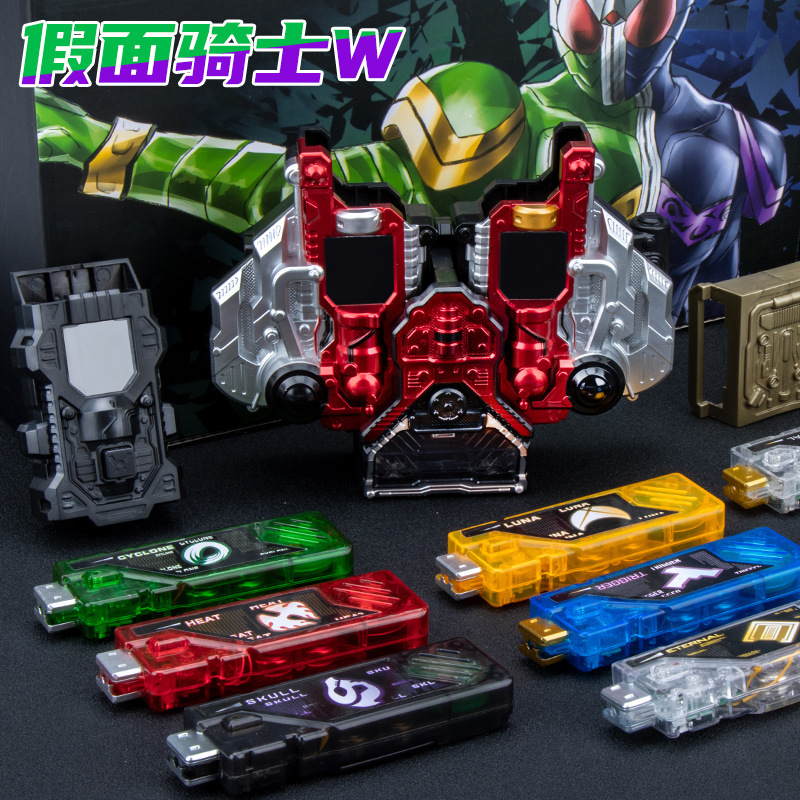 Kamen Rider W Dual Rider Driver Transformer Belt Toy with Japanese Memory Chip Ace Wind Dual Buckle Kamen Rider W Dual Rider Driver Transformer Belt Toy with Japanese Memory Chip Ace Wind Dual Buckle