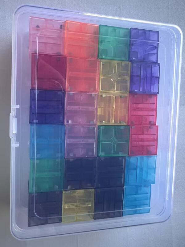 透明 2 センチメートル磁気キューブビルディングブロックデジタルセンスキューブ磁気キューブ幾何学的三次元グラフィックス組み立ておもちゃ|undefined