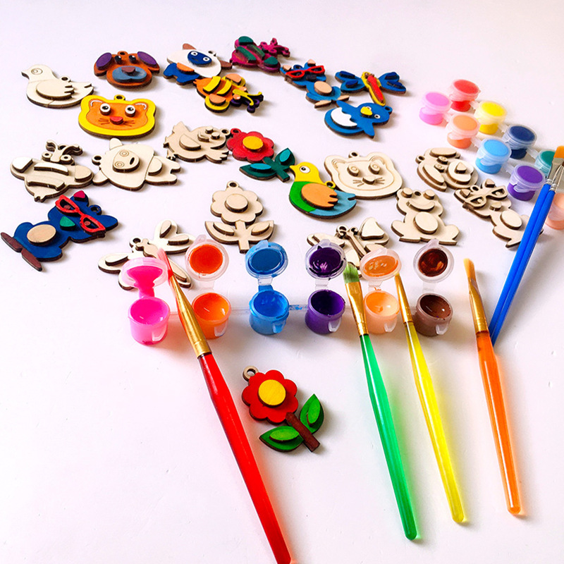 Imanes de Refrigerador Magnéticos, Manualidades para Niños, Regalos de Pintura Hechos a Mano, Imanes de Refrigerador de Madera Estéreo Magnéticos Suaves, Imán de Madera