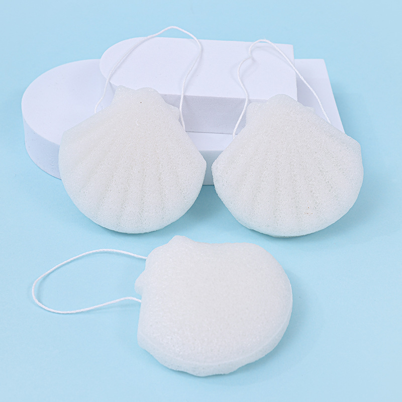 Fábrica personalizada konjac esponja para lavar la cara esponja konjac limpieza facial limpieza facial material vegetal degradable a granel