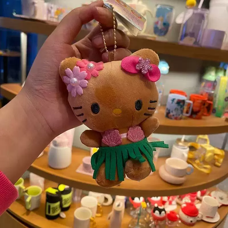 Плюшевый брелок (Sanrio) Hello Kitty, плюшевая кукла-талисман, размеры 10–16 см