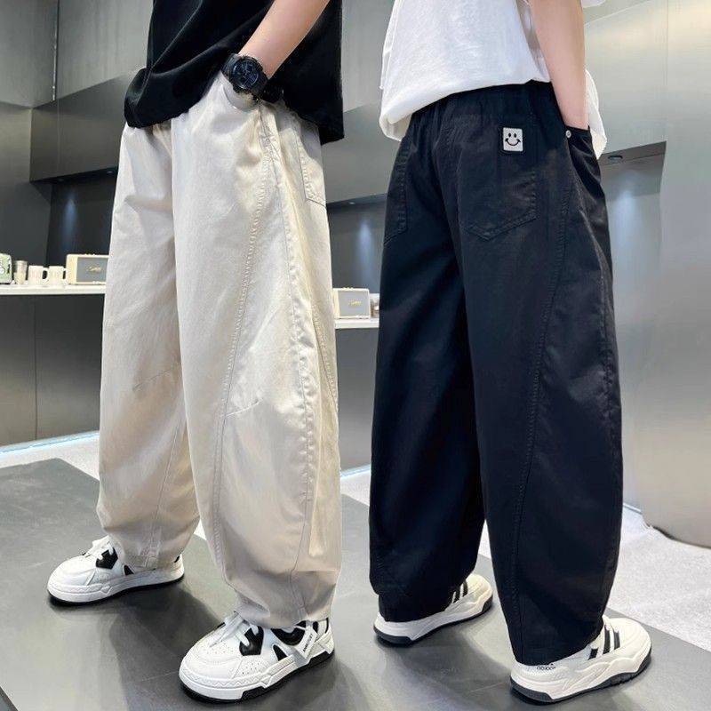 Boys' Quick-Drying Pants Summer Thin Cool Breathable Children's Summer Anti-Mosquito Pants Big Boys Summer Casual Long Pants