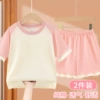 Children's cotton pijama, fuchsia set