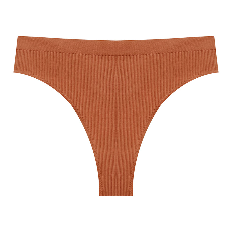 Sexy geribbelde T-vormige yogaslip in grote maten, Amerikaanse stijl, naadloos, comfortabel, huidvriendelijk, ademend, meisjesachtig model._voghion.com